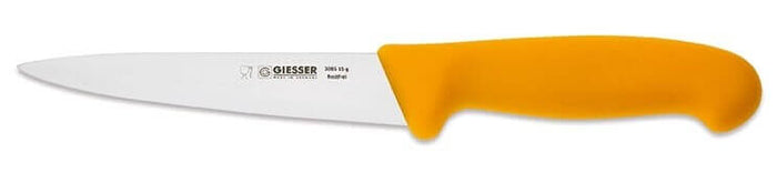 Couteau à saigner pro Giesser lame 15cm 3085 - Jaune foncé