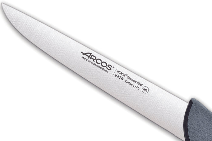 Couteau à saigner professionnel Arcos Colour Prof 241600 lame 18cm manche en PP