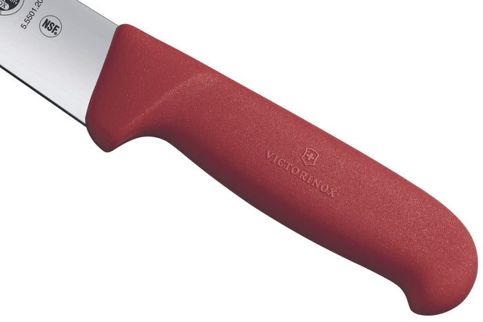 Couteau à saigner/découper Victorinox 5.5501.20 lame 20cm manche fibrox rouge
