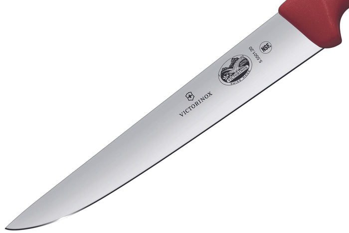 Couteau à saigner/découper Victorinox 5.5501.20 lame 20cm manche fibrox rouge