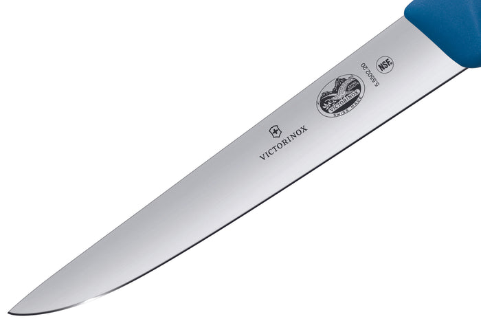 Couteau à saigner/découper Victorinox 5.5502.20 lame 20cm manche fibrox bleu