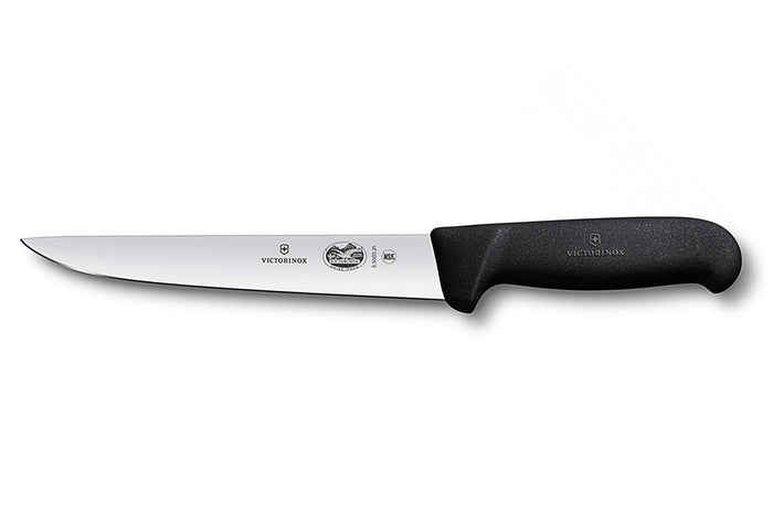 Couteau à saigner/découper Victorinox 5.5503.25 lame 25cm manche fibrox noir