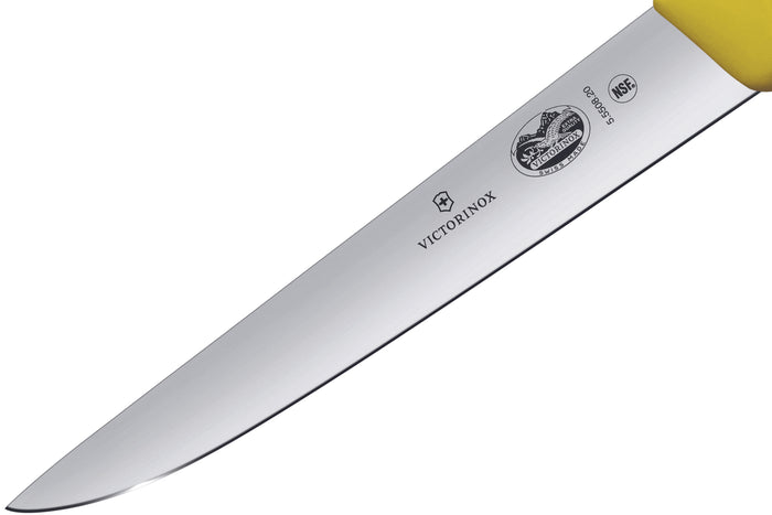 Couteau à saigner/découper Victorinox 5.5508.20 lame 20cm manche fibrox jaune