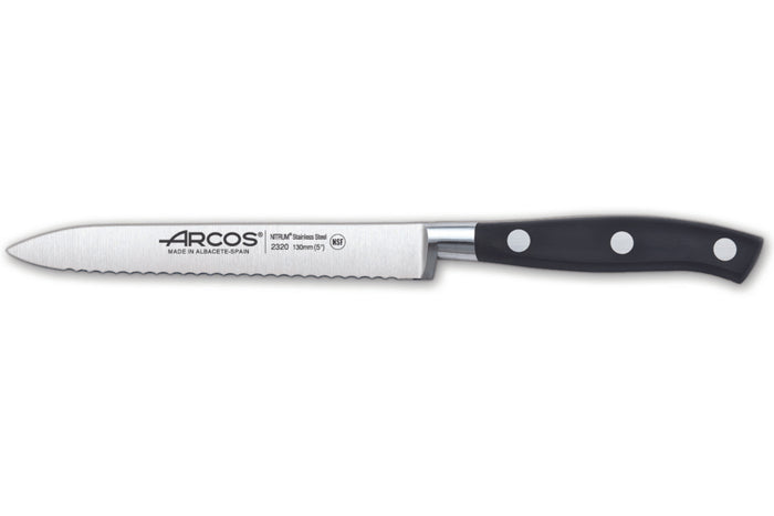 Couteau à tomates Arcos Riviera forgé lame dentelée 13cm