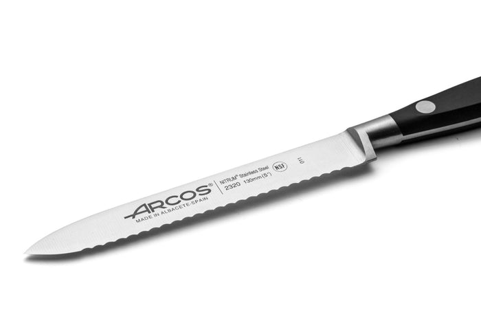 Couteau à tomates Arcos Riviera forgé lame dentelée 13cm