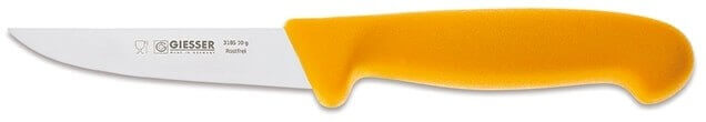 Couteau à volaille pro Giesser lame rigide 10cm 3185 - Jaune foncé