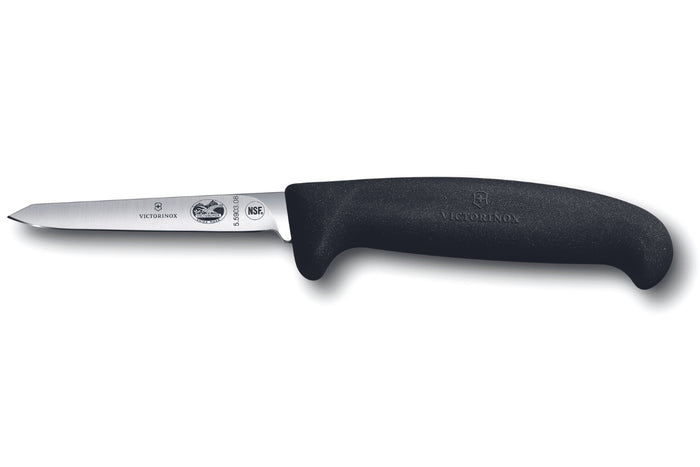 Couteau à volailles lancette Victorinox 5.5903.08 lame 8cm manche fibrox noir