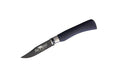 Couteau artisanal Old Bear Total Black virole grise manche bois d'Ayous stratifié - XS