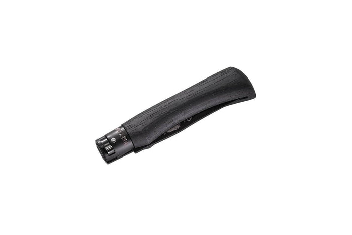 Couteau artisanal Old Bear Total Black virole noire manche bois d'ayous stratifié - M