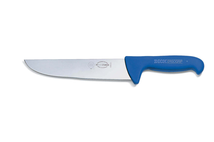 Couteau de boucher Dick Ergogrip manche bleu - 15 cm