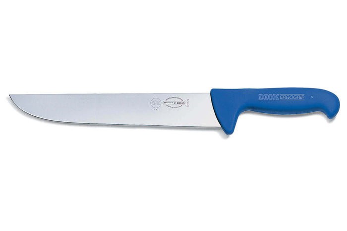 Couteau de boucher Dick Ergogrip manche bleu - 30 cm