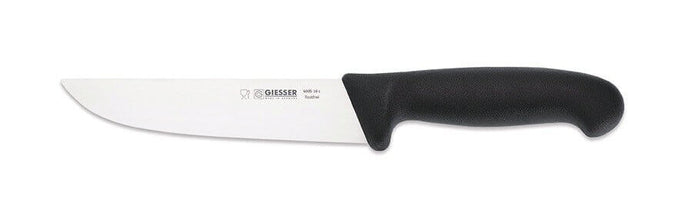 Couteau de boucher pro Giesser lame 16cm 4005 - Noir