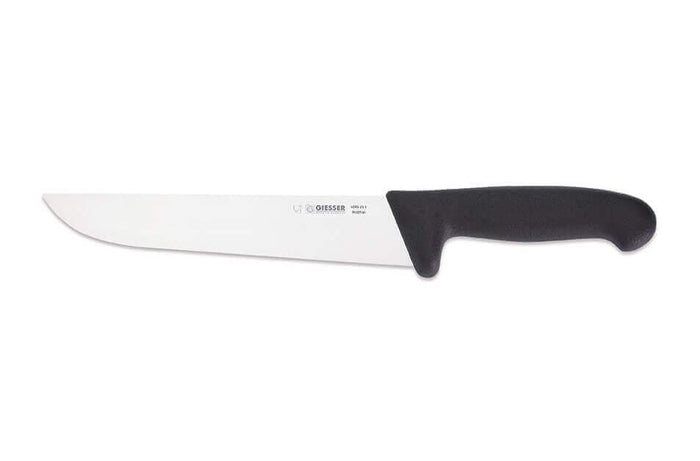 Couteau de boucher pro Giesser lame 21cm 4005 - Noir