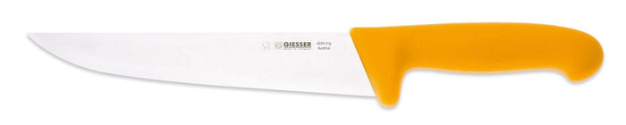 Couteau de boucher pro Giesser lame 21cm 4035 - Jaune foncé