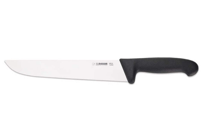 Couteau de boucher pro Giesser lame 24cm 4005 - Noir
