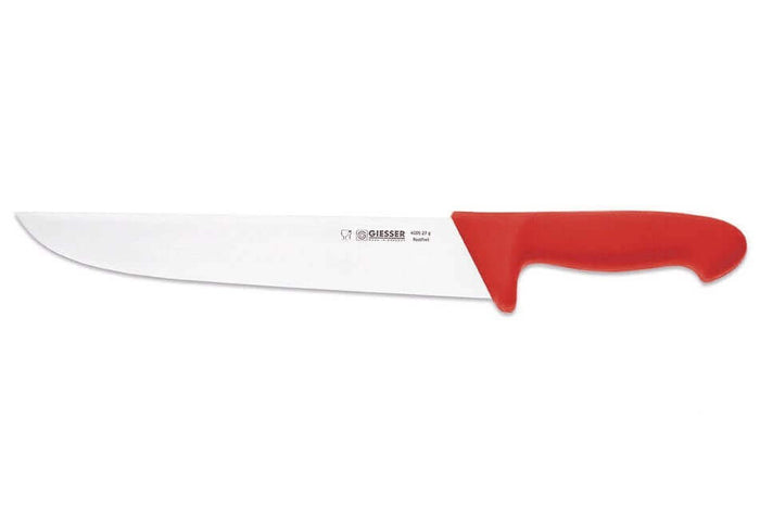 Couteau de boucher pro Giesser lame 27cm 4005 - Rouge