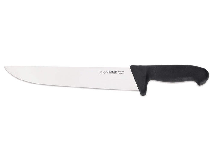 Couteau de boucher pro Giesser lame 27cm 4005 - Noir