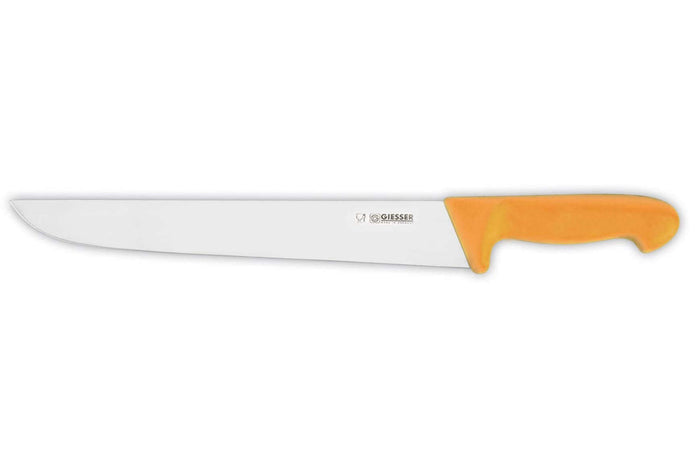 Couteau de boucher pro Giesser lame 30cm 4005 - Jaune foncé