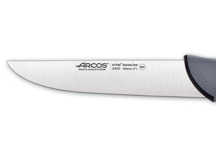 Couteau de boucher professionnel Arcos Colour Prof 240200 lame 18cm manche en PP
