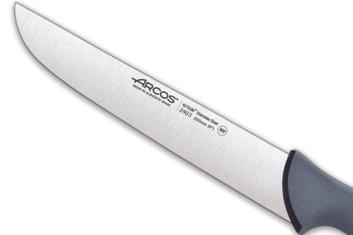 Couteau de boucher professionnel Arcos Colour Prof 240300 lame 20cm manche en PP