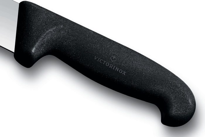 Couteau de boucher Victorinox 5.7403.25 lame pointe large 25cm manche fibrox noir