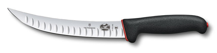 Couteau de boucher Victorinox Fibrox Dual Grip lame alvéolée - 20 cm