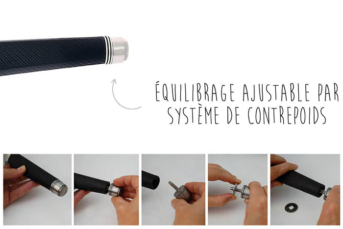 Couteau de chef forme asiatique De Buyer FK2 équilibrage ajustable