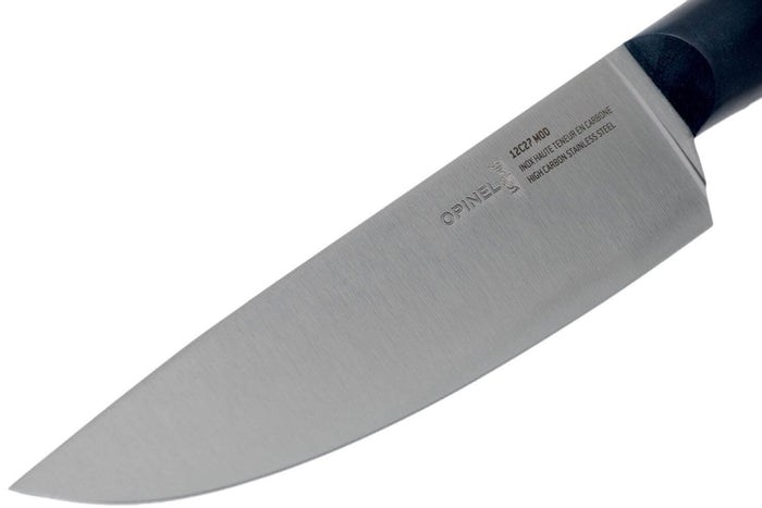 Couteau de chef Intempora Opinel acier Sandvik manche bleu marine - 17 cm