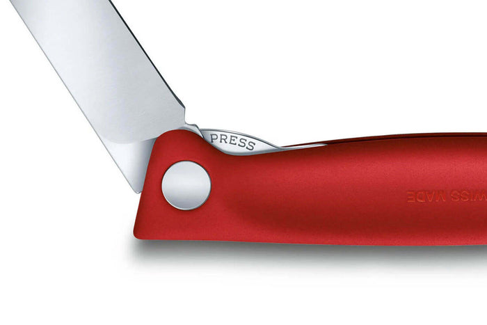 Couteau d'office pliant Victorinox Swissclassic lame lisse - Rouge