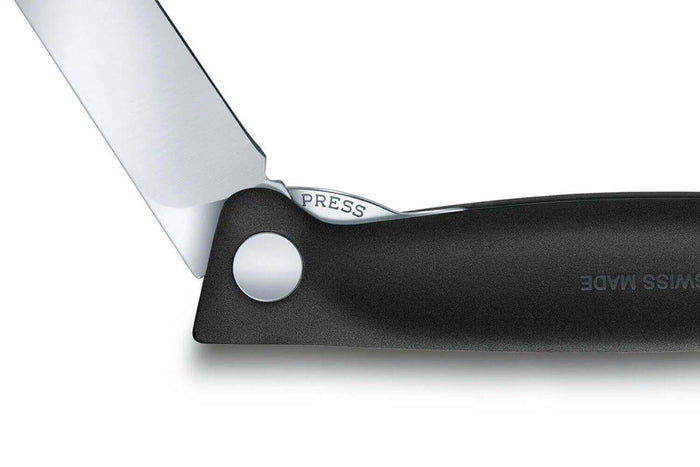 Couteau d'office pliant Victorinox Swissclassic lame lisse - Noir