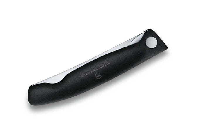 Couteau d'office pliant Victorinox Swissclassic lame lisse - Noir