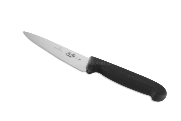 Couteau éminceur Victorinox 5.2003.19 lame de 19cm manche fibrox noir