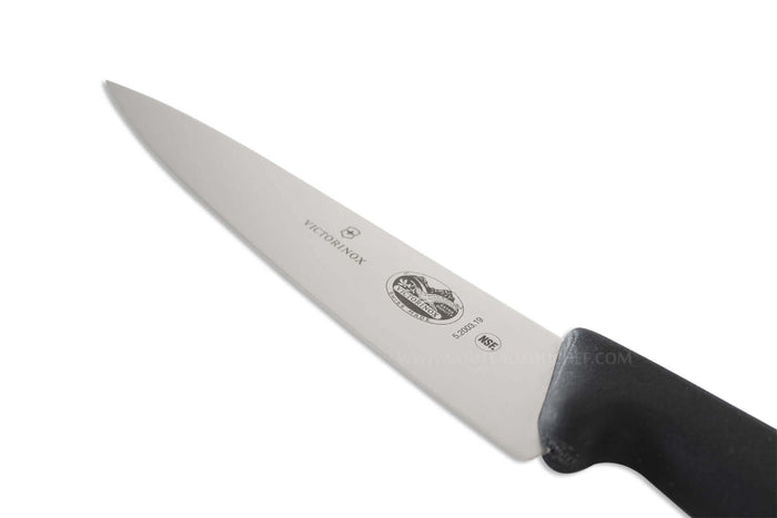 Couteau éminceur Victorinox 5.2003.19 lame de 19cm manche fibrox noir