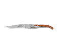 Couteau Laguiole C. Dozorme Lame inox manche 11cm inox habillage genévrier à cran intérieur