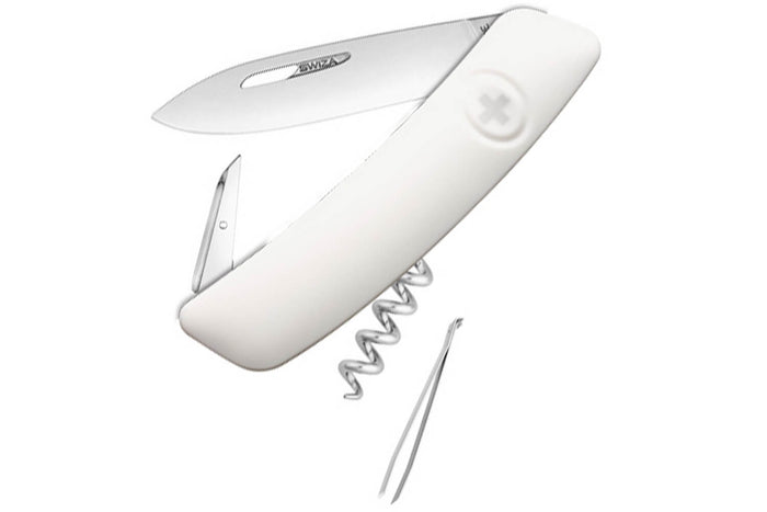 Couteau multifonction SWIZA D01 6 fonctions 95mm - Blanc
