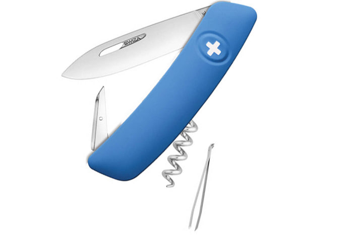 Couteau multifonction SWIZA D01 6 fonctions 95mm - Bleu