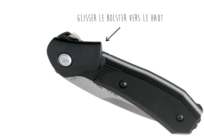 Couteau pliant BUCK PARADIGM 059 manche G10 11,1cm - Noir