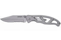 Couteau pliant Gerber Paraframe GE04844 semi-denté manche squelette en acier gris - L