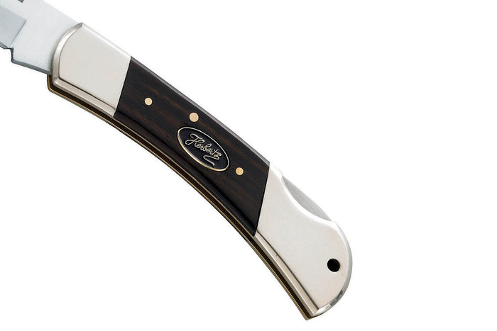 Couteau pliant Herbertz 20781 manche bois d'ébène et double mitre - S