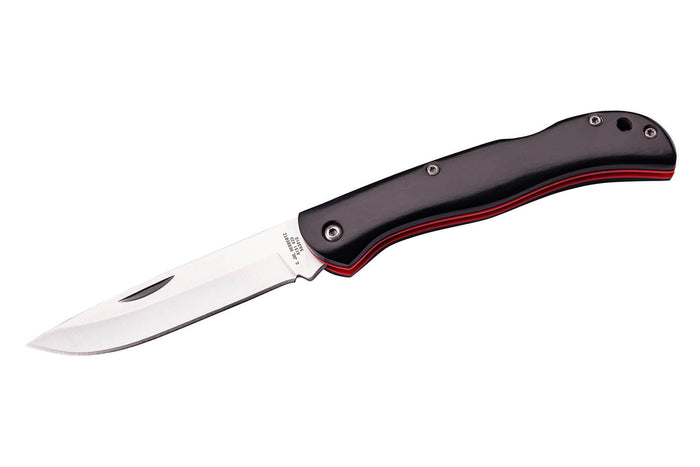 Couteau pliant Herbertz 56391 manche pakkawood noir et fibres de verre rouge - S