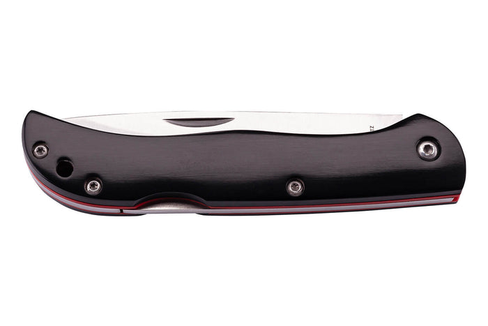 Couteau pliant Herbertz 56391 manche pakkawood noir et fibres de verre rouge - S