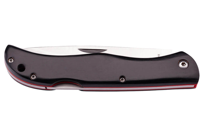 Couteau pliant Herbertz 56391 manche pakkawood noir et fibres de verre rouge - M