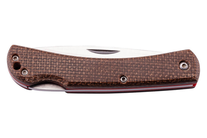 Couteau pliant Herbertz 56401 manche micarta motifs tissés - S