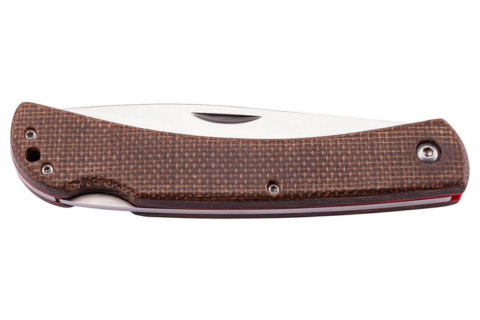 Couteau pliant Herbertz 56401 manche micarta motifs tissés - M