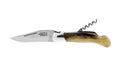 Couteau pliant Laguiole Arbalète G.DAVID manche façon corne blonde 12cm + tire-bouchon