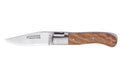 Couteau pliant Laguiole GILLES 9421 manche en bois d'olivier 10,5cm avec mitres