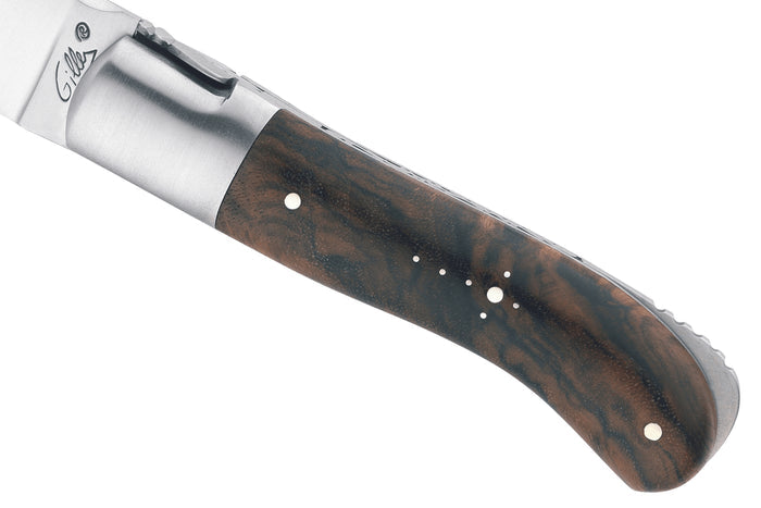Couteau pliant Laguiole GILLES 9471 manche en bois de noyer 10,5cm avec mitre