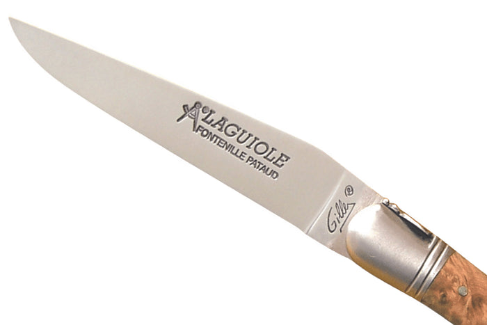 Couteau pliant Laguiole GILLES 9612 manche en bois de genévrier 12cm