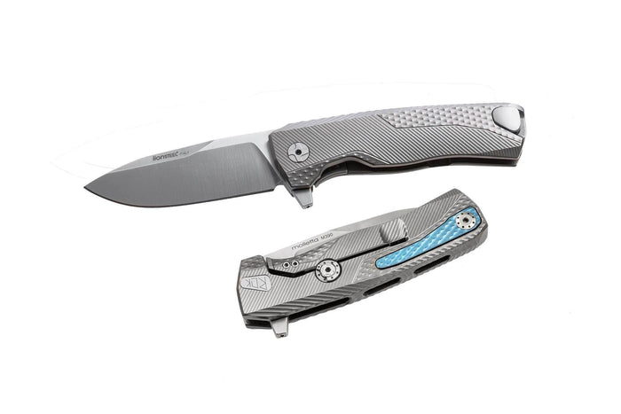Couteau pliant LionSteel ROK manche monobloc 11cm - Gris