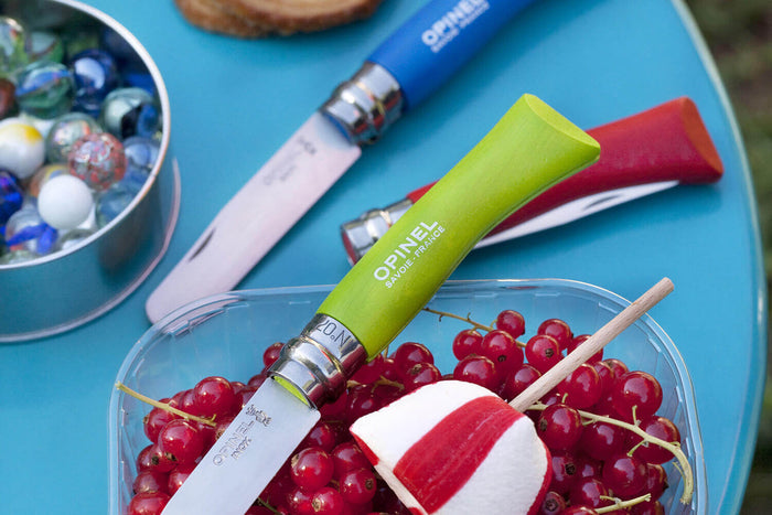Couteau pliant Mon Premier Opinel pour enfant - Bleu - Vert